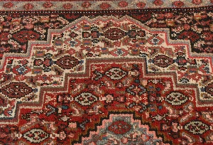 Cream Vintage Geometric 2X3 Bidjar Sanneh Persian Rug