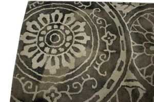Brownish Gray Floral 5X8 Hand-Tufted Modern Rug