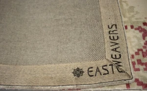 Distressed Cream Floral 5X8 Hand-Loomed Modern Rug