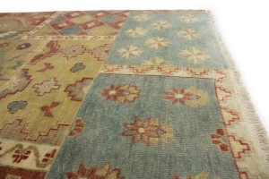 Multicolored Geometric 8X10 Patchwork Oriental Rug
