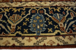 Rusty Red Floral 8X10 Oushak Oriental Rug