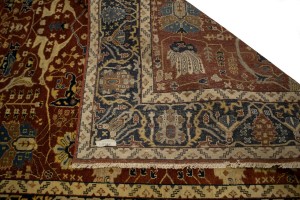 Rusty Red Floral 8X10 Oushak Oriental Rug