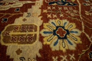 Rusty Red Floral 8X10 Oushak Oriental Rug
