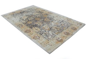 Distressed Abstract Hand-Carved 5X8 Modern Rug