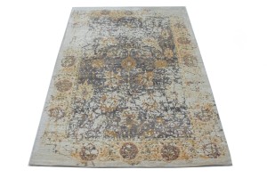 Distressed Abstract Hand-Carved 5X8 Modern Rug
