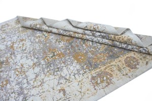 Distressed Abstract Hand-Carved 5X8 Modern Rug