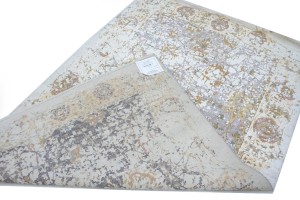Distressed Abstract Hand-Carved 5X8 Modern Rug