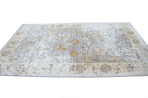 Distressed Abstract Hand-Carved 5X8 Modern Rug