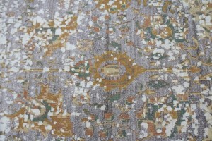 Distressed Abstract Hand-Carved 5X8 Modern Rug