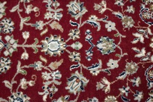 Red Floral 3X5 Indo-Nain Oriental Rug