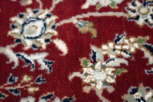 Red Floral 3X5 Indo-Nain Oriental Rug