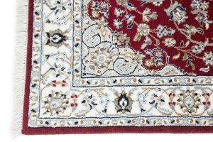 Red Floral 3X5 Indo-Nain Oriental Rug