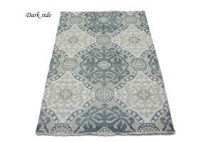 Muted Geometric 5X8 Modern Oriental Rug
