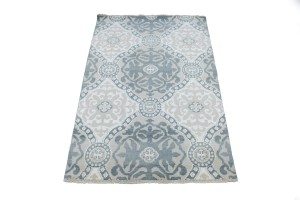 Muted Geometric 5X8 Modern Oriental Rug