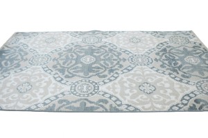 Muted Geometric 5X8 Modern Oriental Rug