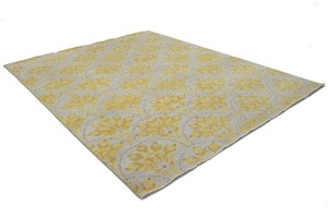 Cream Floral 8X10 Modern Oriental Rug