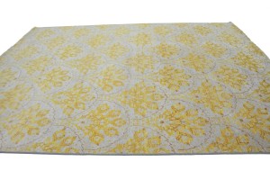 Cream Floral 8X10 Modern Oriental Rug