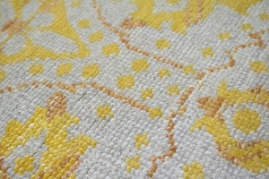 Cream Floral 8X10 Modern Oriental Rug