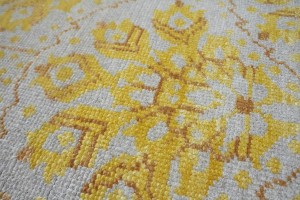 Cream Floral 8X10 Modern Oriental Rug
