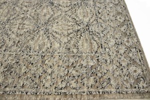 Beige Geometric 8X10 Modern Oriental Rug