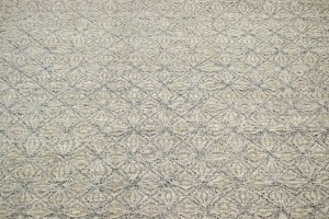 Beige Geometric 8X10 Modern Oriental Rug