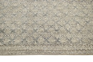 Beige Geometric 8X10 Modern Oriental Rug