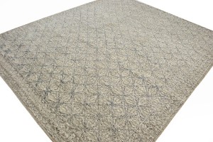 Beige Geometric 8X10 Modern Oriental Rug