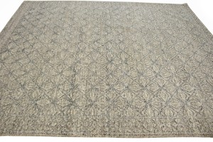 Beige Geometric 8X10 Modern Oriental Rug