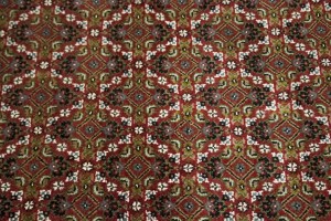 Red Floral Geometric 7X8 Tabriz Fish Mahi Oriental Rug