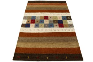 Multicolored Tribal 4X6 Indo-Gabbeh Oriental Rug