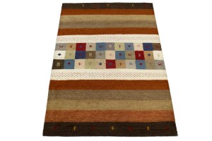 Multicolored Tribal 4X6 Indo-Gabbeh Oriental Rug