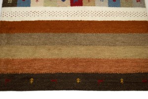 Multicolored Tribal 4X6 Indo-Gabbeh Oriental Rug