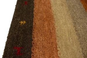 Multicolored Tribal 4X6 Indo-Gabbeh Oriental Rug