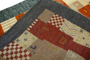 Multicolored Tribal 6X8 Indo-Gabbeh Oriental Rug