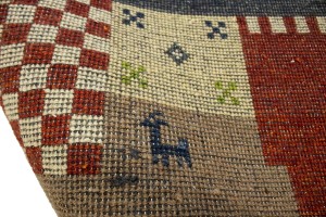 Multicolored Tribal 6X8 Indo-Gabbeh Oriental Rug