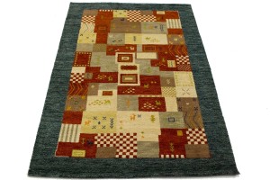 Multicolored Tribal 6X8 Indo-Gabbeh Oriental Rug