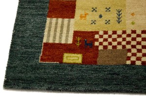 Multicolored Tribal 6X8 Indo-Gabbeh Oriental Rug