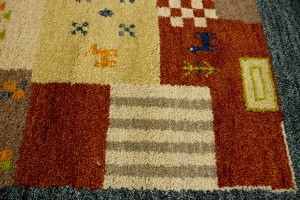 Multicolored Tribal 6X8 Indo-Gabbeh Oriental Rug