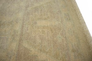 Beige Floral 8X10 Oushak Chobi Oriental Rug