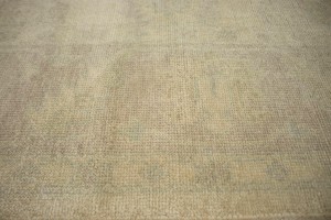 Beige Floral 8X10 Oushak Chobi Oriental Rug