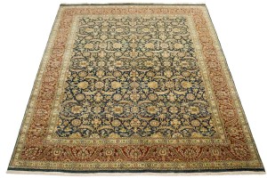 Hale Navy Floral 8X10 Indo-Tabriz Oriental Rug