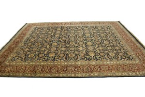 Hale Navy Floral 8X10 Indo-Tabriz Oriental Rug