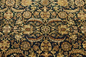 Hale Navy Floral 8X10 Indo-Tabriz Oriental Rug