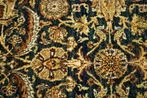 Hale Navy Floral 8X10 Indo-Tabriz Oriental Rug