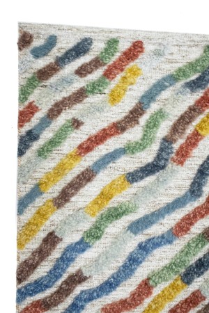 Multicolored 5X8 Modern Rug