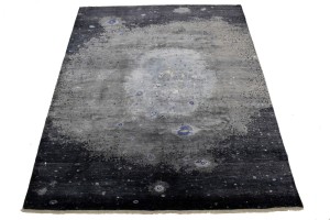 Multicolored Abstract 8X10 Modern Rug