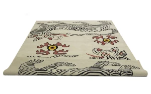 Beige Tribal 8X10 Fine Nepali Oriental Rug
