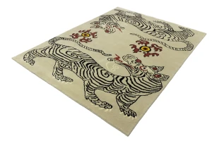 Beige Tribal 6X8 Fine Nepali Oriental Rug