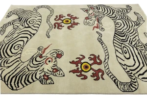 Beige Tribal 6X8 Fine Nepali Oriental Rug