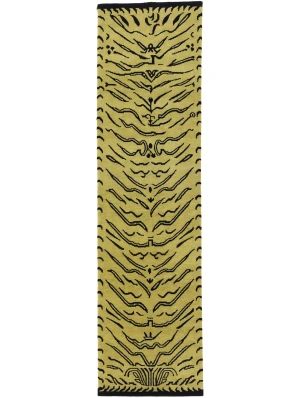 Goldish Beige Tribal 3X10 Fine Nepali Oriental Runner Rug